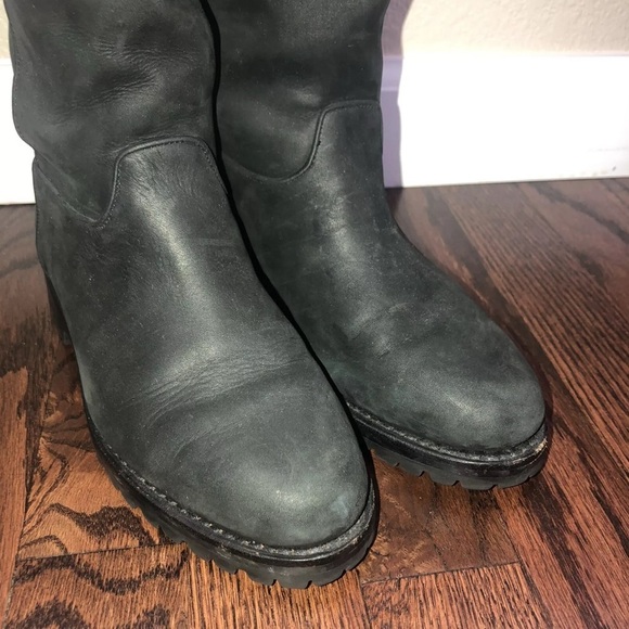 Cole Haan Black Leather Mid Calf Riding Boots Women’s Size 5 M F5755 Outdoor, - Picture 15 of 16
